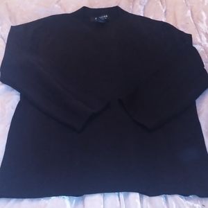 Parisian L silk black l/s sweater